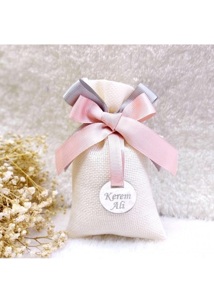 30 Adet Lüks Lavanta Kesesi Bebek Şekeri