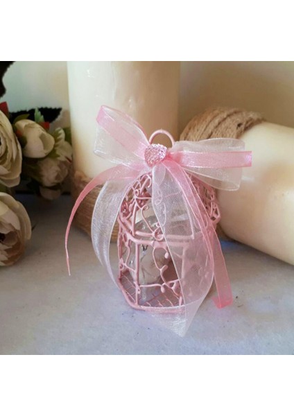 30 Adet Pembe Kafes Kız Bebek Şekeri