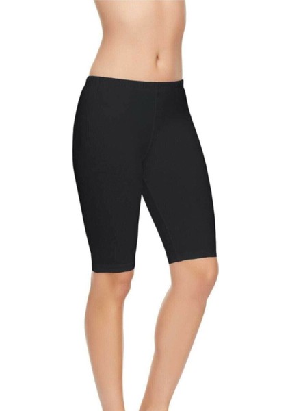 2 Adet Siyah Renk Modal Kısa Tayt