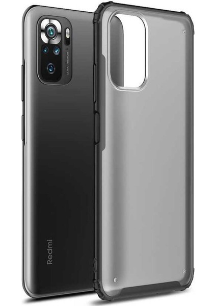 Xiaomi Redmi Note 10 Kılıf Frosted Frame Siyah
