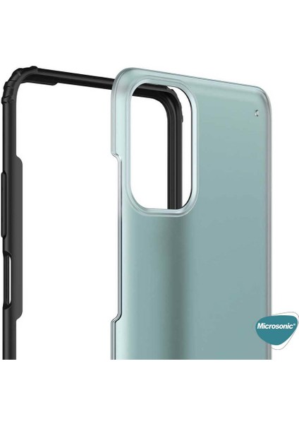 Xiaomi Redmi Note 10 Kılıf Frosted Frame Siyah