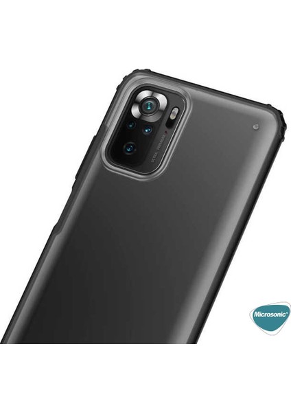 Xiaomi Redmi Note 10 Kılıf Frosted Frame Siyah