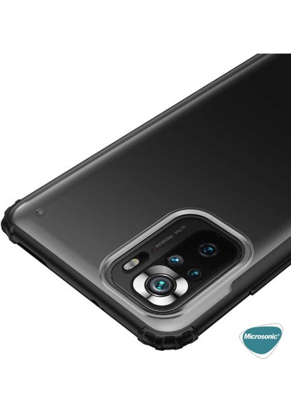 Xiaomi Redmi Note 10 Kılıf Frosted Frame Siyah