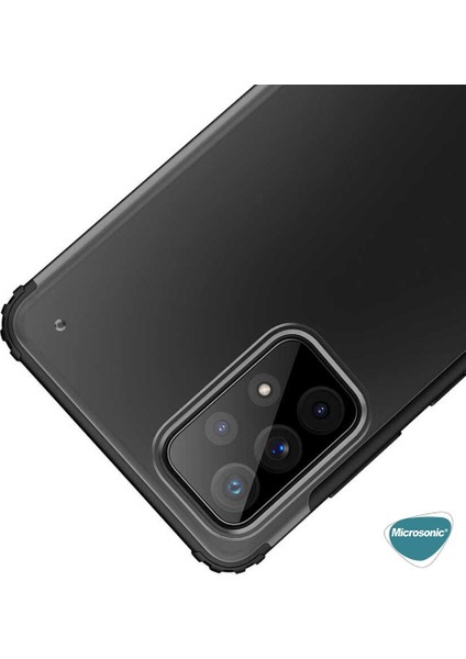 Samsung Galaxy A72 Kılıf Frosted Frame Siyah