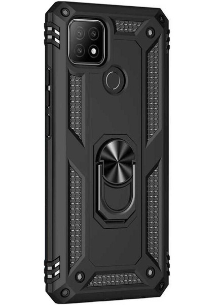 Oppo A15S Kılıf Military Ring Holder Siyah fiyatları