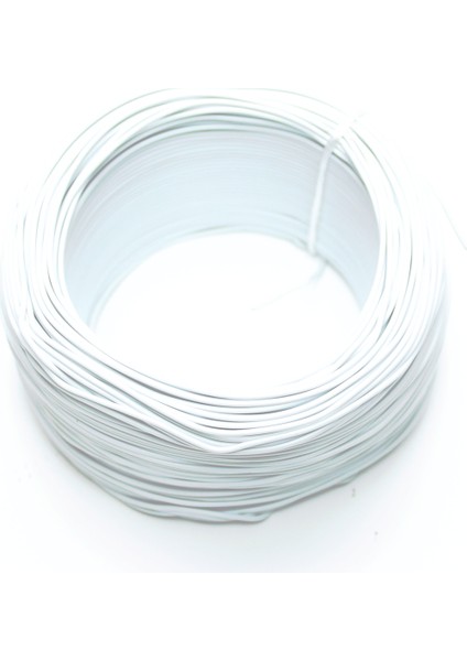100 Metre Tek Damarlı Montaj Kablosu 24 Awg - Beyaz