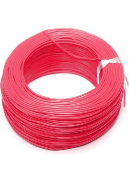 100 Metre Çok Damarlı Montaj Kablosu 24 Awg - Kırmızı