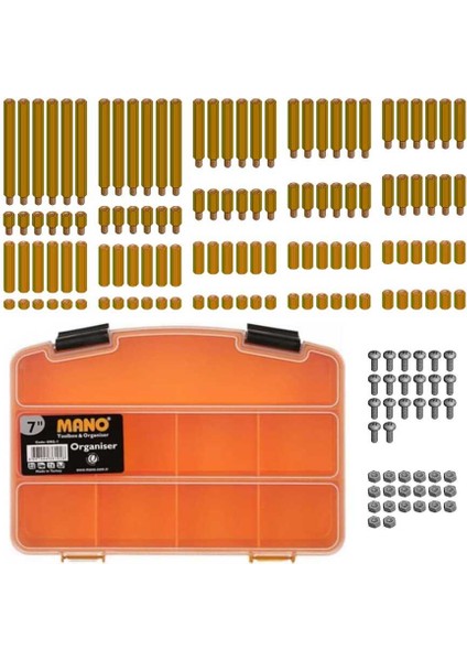 155 Parça Aralayıcı Seti (Standoff-Spacer-Yükseltici)