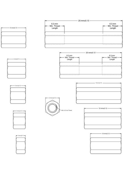155 Parça Aralayıcı Seti (Standoff-Spacer-Yükseltici) fiyatları