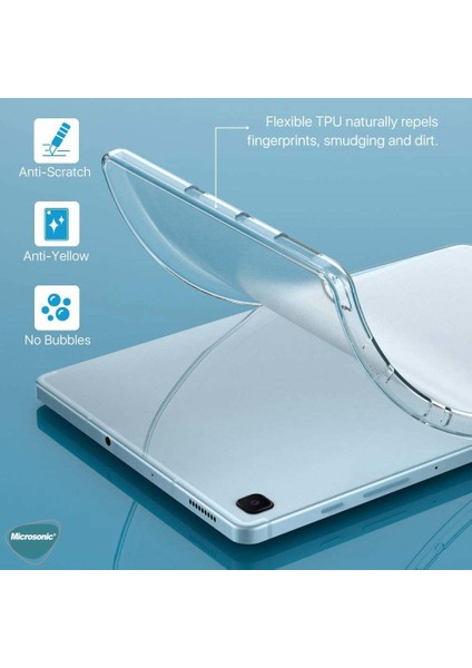 Samsung Galaxy Tab A7 Lite T225 Kılıf Transparent Soft Beyaz