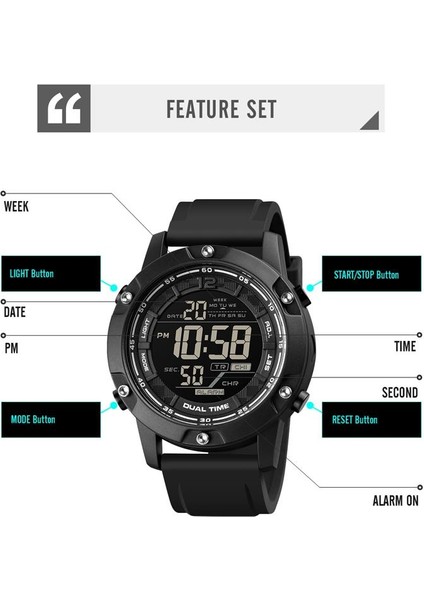 Fonksiyonel LED Işıklı 100 Metre Su Geçirmez Erkek Kol Saati indirimleri
