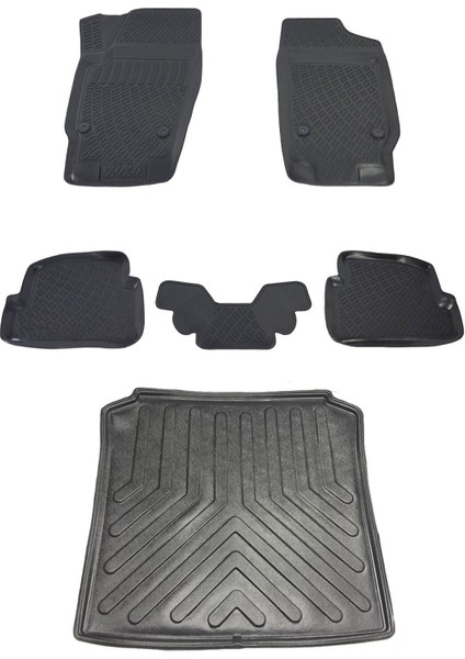 Skoda Fabia Hb 1999-2008 Havuzlu Paspas ve Bagaj Seti Bizymo