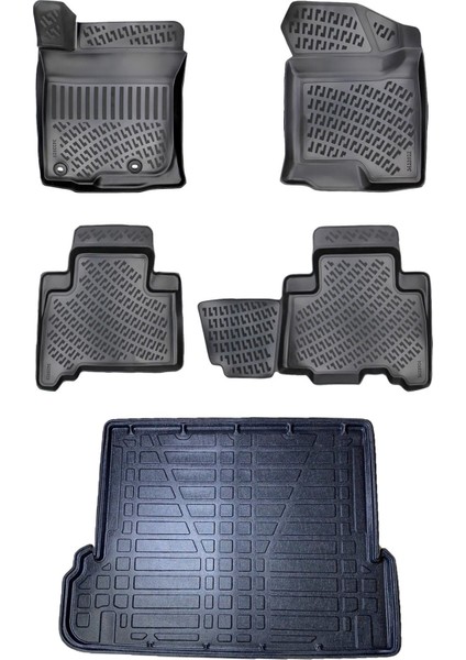 Toyota Land Cruiser Prado 7k 2009+ 3D Paspas ve Bagaj Havuzu Seti