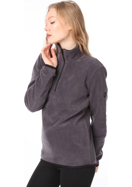 Ghassy Co Kadın Yarım Fermuarlı Sweatshirt