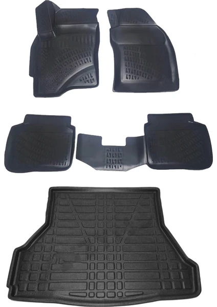 Ford Mondeo Sedan 2001-2007 3D Havuzlu Paspas ve Bagaj Havuzu