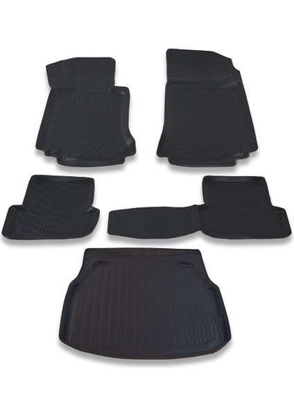 Mercedes C Serisi W204 Sedan Plastik 2007-2013 Paspas ve Bagaj Havuzu Seti