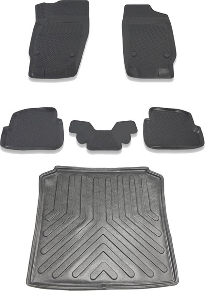 Skoda Fabia Stw 1999-2008 Havuzlu Paspas ve Bagaj Seti Bizymo