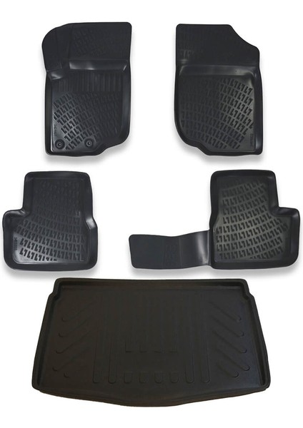 Peugeot 207 Sw Outdoor 2008-2012 Havuzlu Paspas ve Bagaj Seti Bizymo