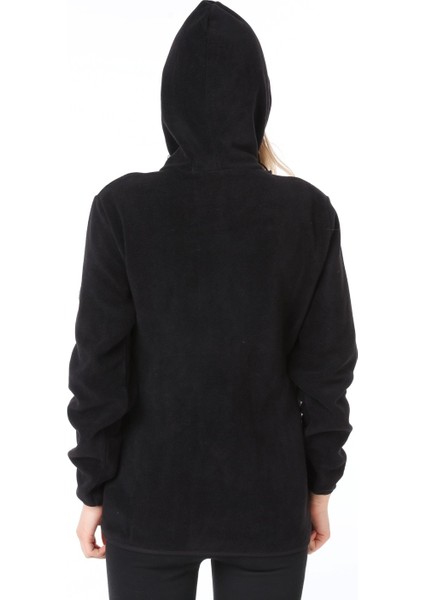 Ghassy Co Kadın Kapşonlu Fermuarlı Polar Sweatshirt fırsatları