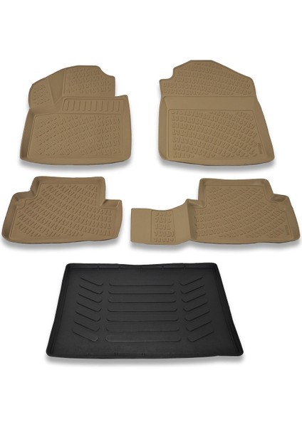 Ford Connect Cepsiz 2003-2014 Bej Paspas ve Bagaj Havuzu Seti