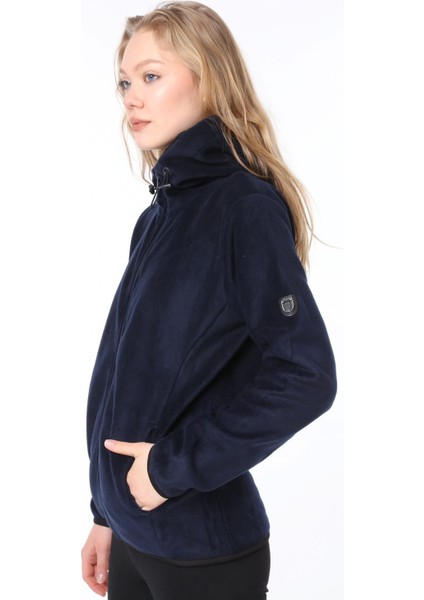 Ghassy Co Kadın Kapşonlu Fermuarlı Polar Sweatshirt fiyatları