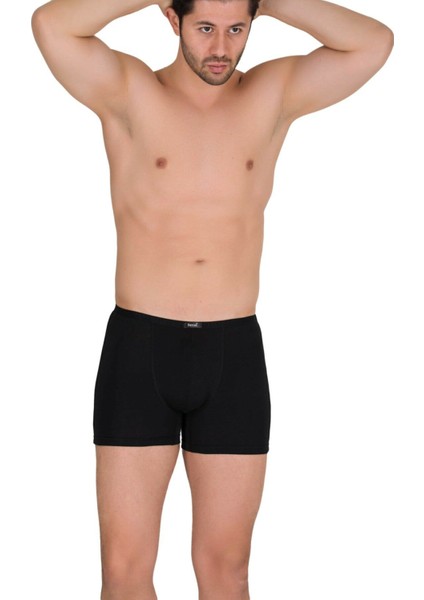12 Adet Siyah Renk Ince Kemerli Modal Boxer