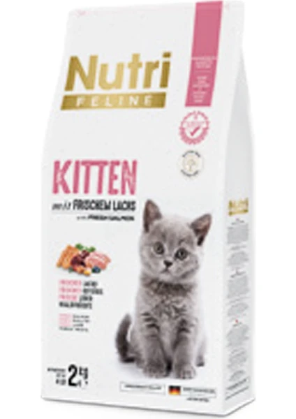 Nutri Feline Kitten Somon Etli 2kg Nutri Feline Yavru Kedi Maması Kürek Hed