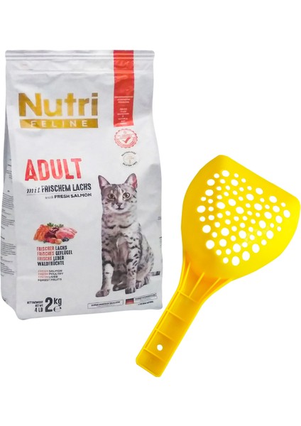 Nutri Feline Adult Somon Etli 2kg Nutri Feline Yetişkin Kedi Maması Kürek