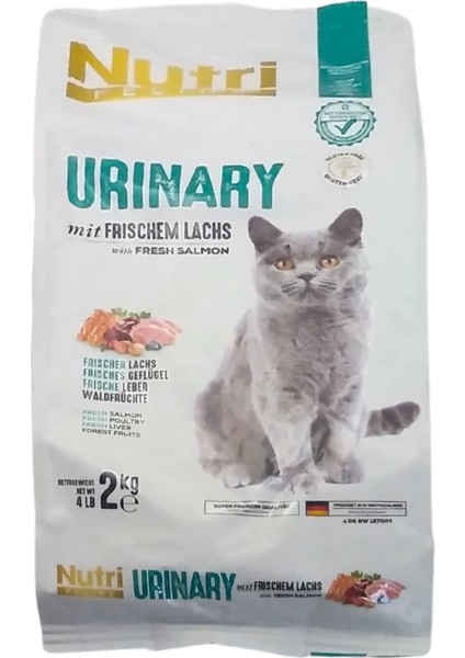 Urinary Somon Etli 2kg Nutri Feline Kedi Maması Kürek Hediyeli