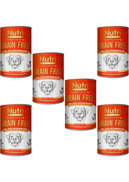 Somon&ördek %92 Tahılsız 400GR Adult Nutri Canin Yaş Köpek