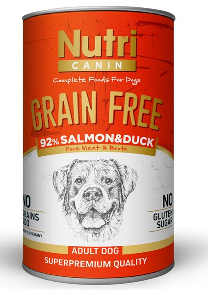 Somon&ördek %92 Tahılsız 400GR Adult Nutri Canin Yaş Köpek fiyatları