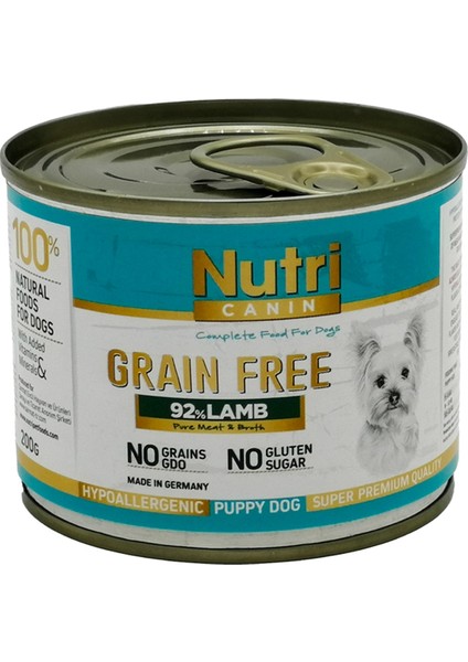 Kuzu Etli %92 Tahılsız 200GR Puppy Nutri Yaş Köpek Maması 4