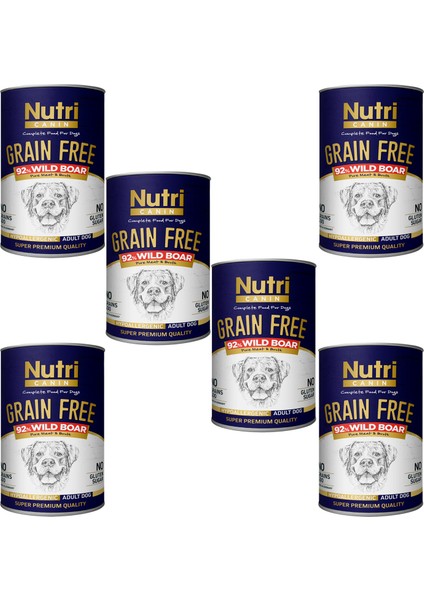 Nutri Canin Domuz Etli %92 Tahılsız 400GR Adult Nutri Canin Yaş Köpek Ma