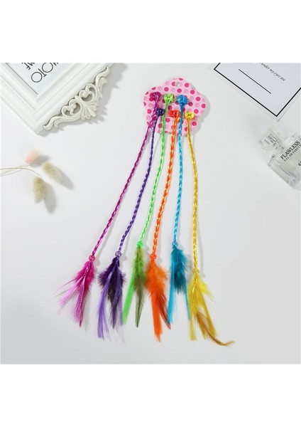 Kız Çocuk Örgü Mandal Tüylü Toka