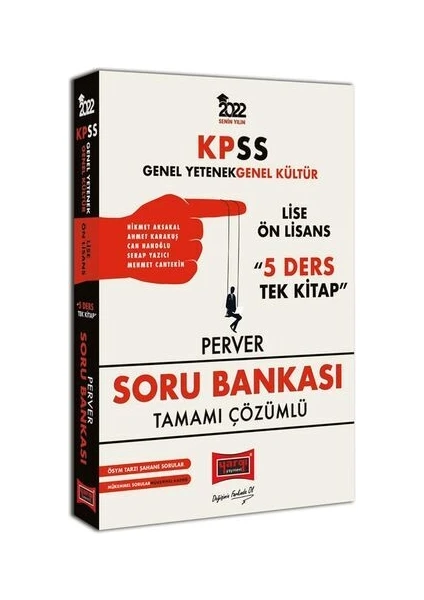 Yargı Yayınevi KPSS 2022 Genel Yetenek Genel Kültür Lise Ön Lisans 5 Ders Tek Kitap Perver Tamamı Çözümlü Soru Bankası