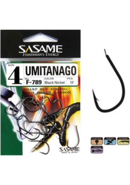 Umitanago Black F-789 Serisi Olta Iğnesi