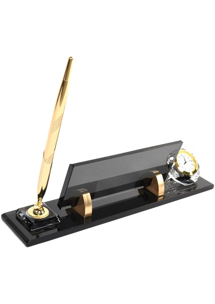 İsme Özel Sublimasyon Baskılı Füme Kristal Masaüstü İsimlik