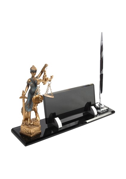 İsme Özel Avukat Themis Biblolu Ofis Masaüstü İsimlik Gümüş fiyatları