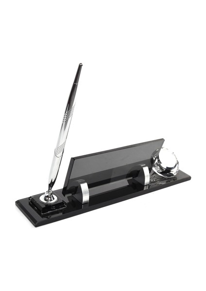 İsme Özel Gümüş Saatli Masaüstü İsimlik