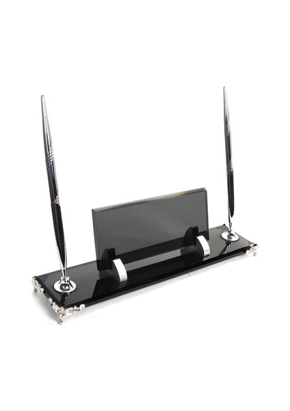 İsme Özel Gümüş Varank Ayaklı Çift Kalem Masaüstü İsimlik fiyatları