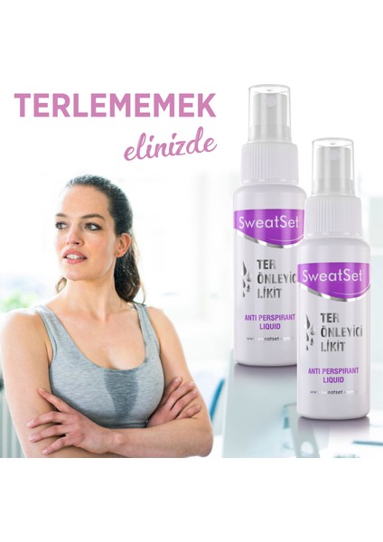 El, Ayak, Yüz, Koltuk Altı Terleme Sprey 60 ml 2'li Set