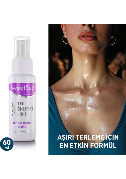 El, Ayak, Yüz, Koltuk Altı Terleme Sprey 60 ml 2'li Set