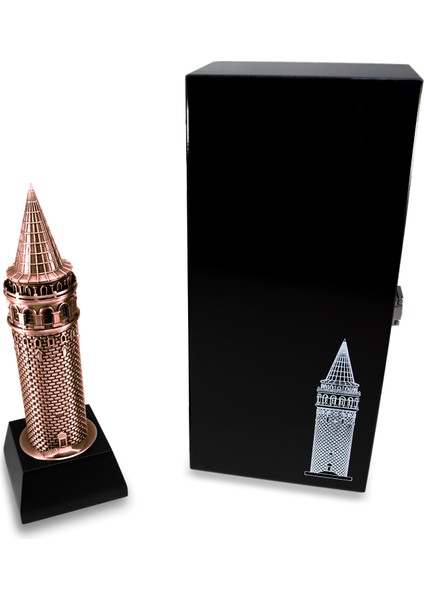 Galata Kulesi Metal Biblo Özel Seri - Antik Bronz