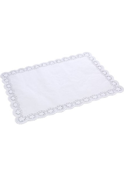 Dolphin Kağıt Tepsi Altlığı Dikdörtgen Dantel 25X37 cm - 100 Adet