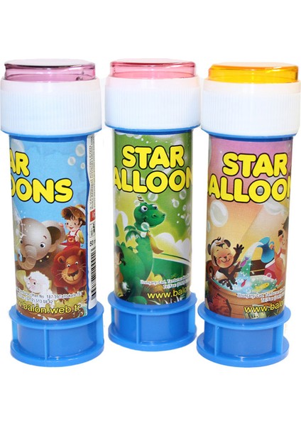 Köpüklü Üflemeli Baloncuk Star Alloons - 8 Adet