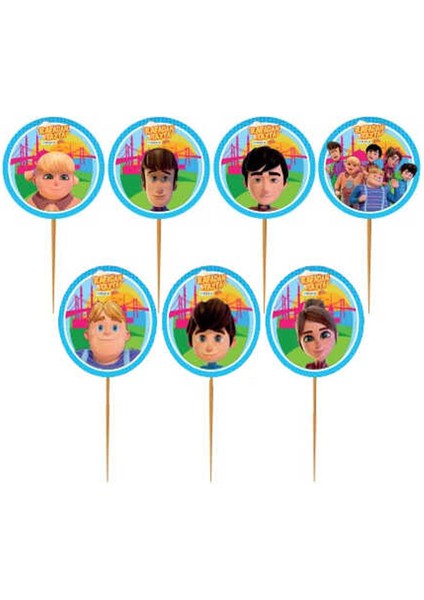 Rafadan Tayfa Temalı Kürdanlı Sticker - 10 Adet