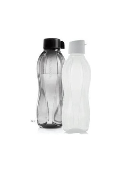 Siyah Beyaz Şişe Suluk 1litre 2'li