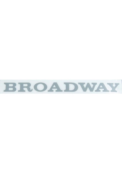 R.9 Broadway Kağıt Yazı