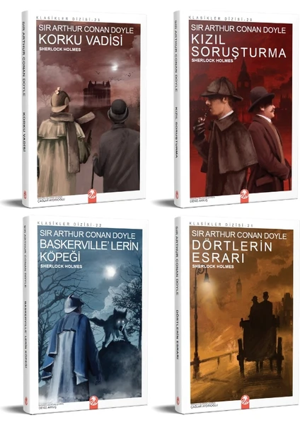 Sherlock Holmes Roman Seti - 4 Kitap Takım