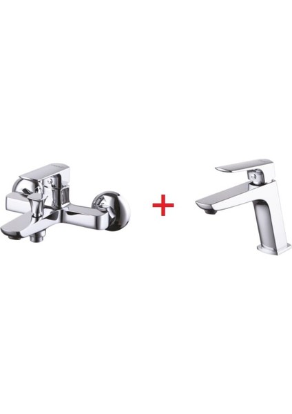 Slope Lavabo ve Banyo Batarya Seti SP1500+SP2500
